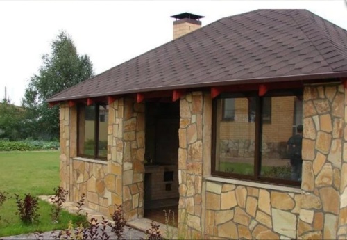 Плитняк златолит жёлтый для фасада 1,5-3 см купить в Ногинску