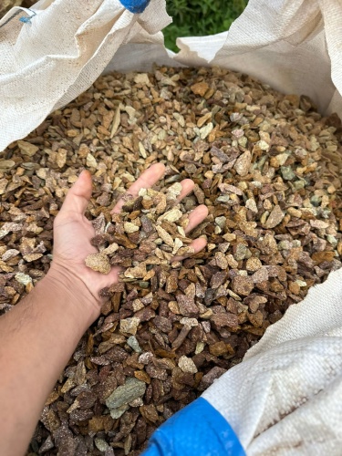 Златолит персиковый декоративная каменная крошка купить в Ногинску