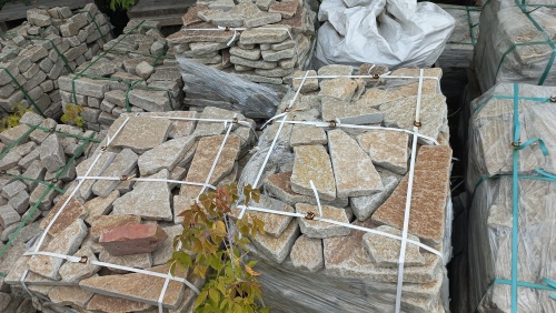 Гранитный плитняк галтованный для парковки купить в Ногинску