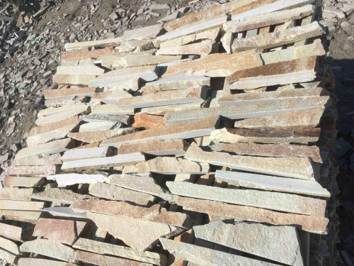 Горбушка златолит золотистый для облицовки купить в Ногинску