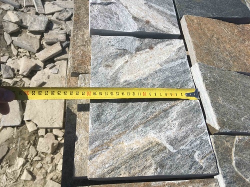 Плитка пилёная златолит Уральский для цоколя, отмостки купить в Ногинску