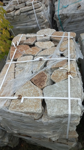 Плитняк галтованный гранитный для ландшафтного дизайна купить в Ногинску